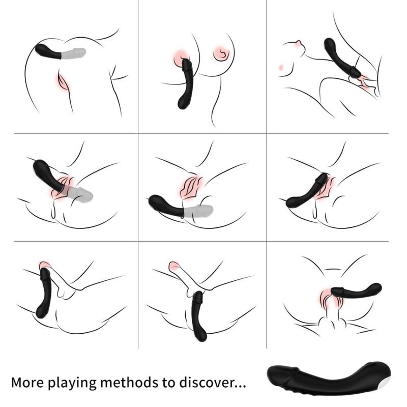 Vibromasseur Point G Courbé Silicone 9 Modes Rechargeable - Armony