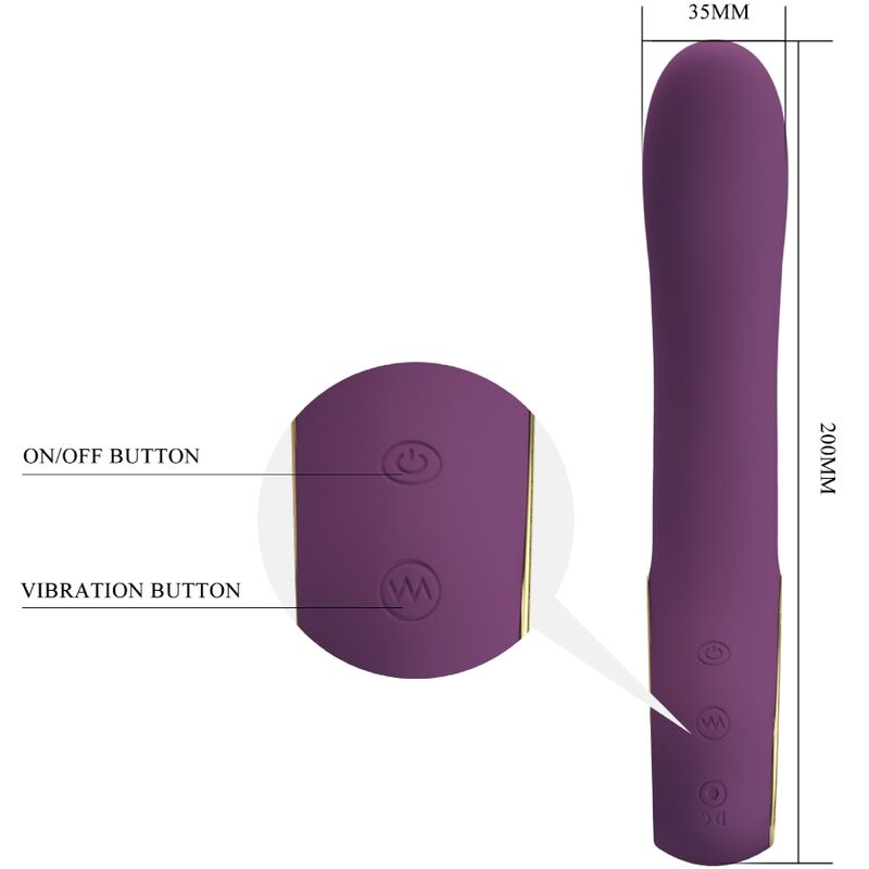 Vibromasseur Point G Ethan Silicone Souple 12 Modes Rechargeable - Pretty Love