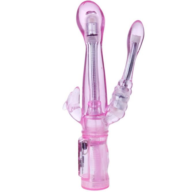Vibromasseur Point G Flexible avec Stimulateur Anal 6 Modes - Baile