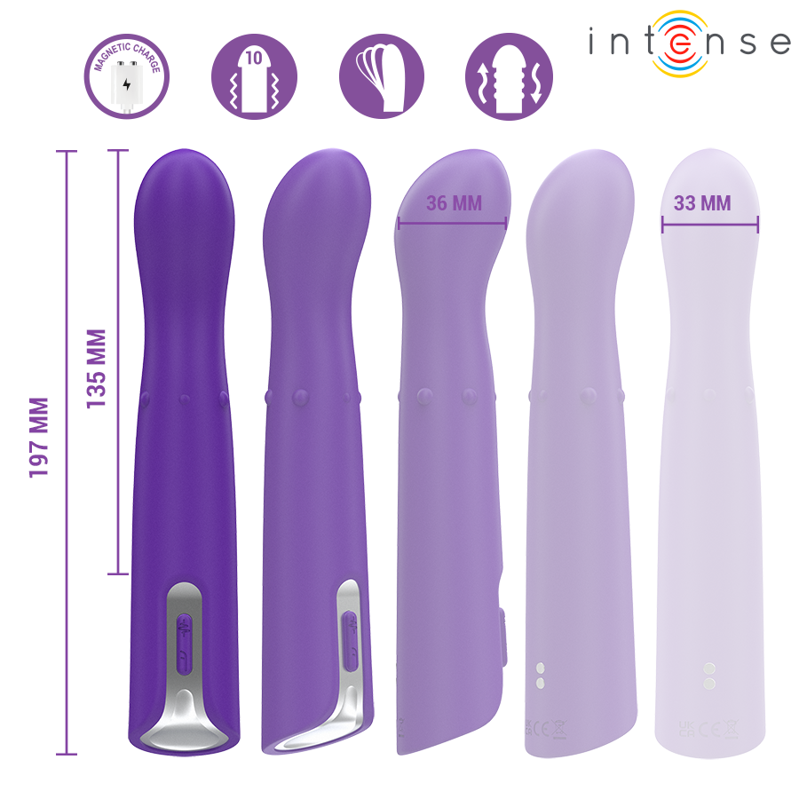 Vibromasseur Point G Helena Up & Down Billes Mobiles Oscillant Rechargeable - Intense