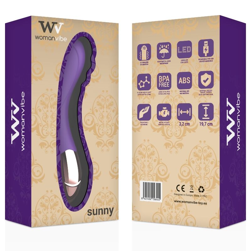 Vibromasseur Point G Sunny Silicone 10 Modes Rechargeable - Womanvibe