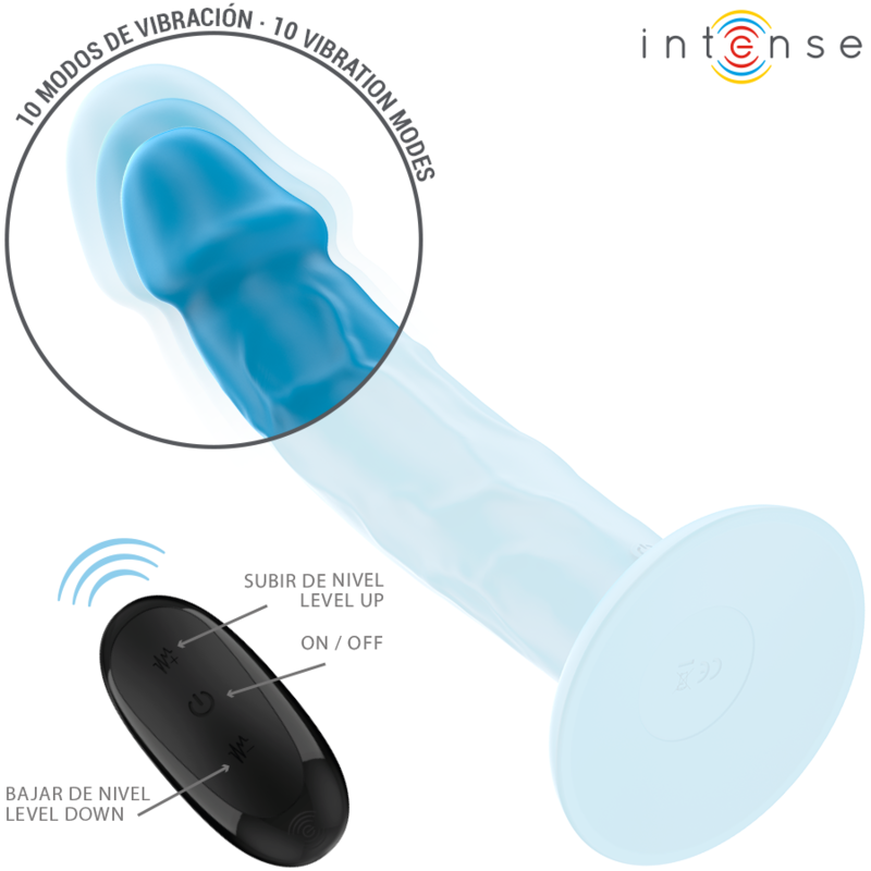 Vibromasseur Réaliste Phoebe 10 Vibrations Télécommande Étanche - Intense