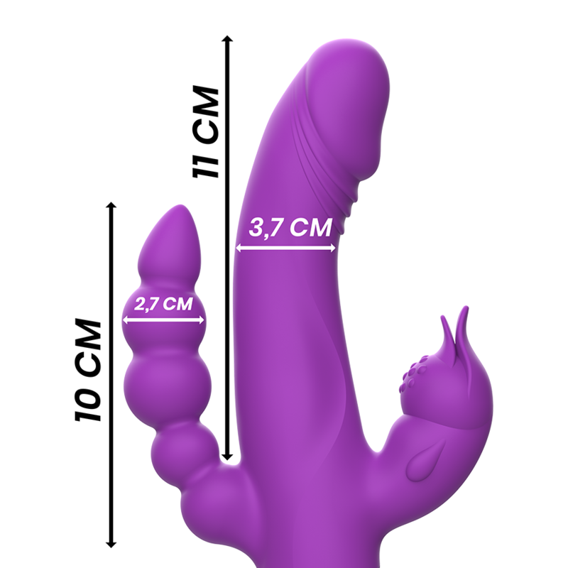 Vibromasseur Rabbit Casanova Triple Moteur 30 Modes Rechargeable - Intense