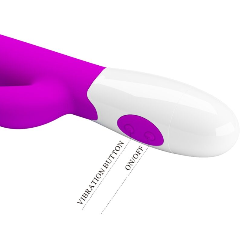 Vibromasseur Rabbit Centaure 30 Modes de Vibration Silicone - Pretty Love