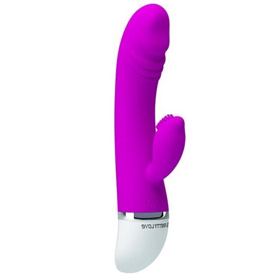 Vibromasseur Rabbit David Flirtation 30 Vibrations Double Moteur - Pretty Love