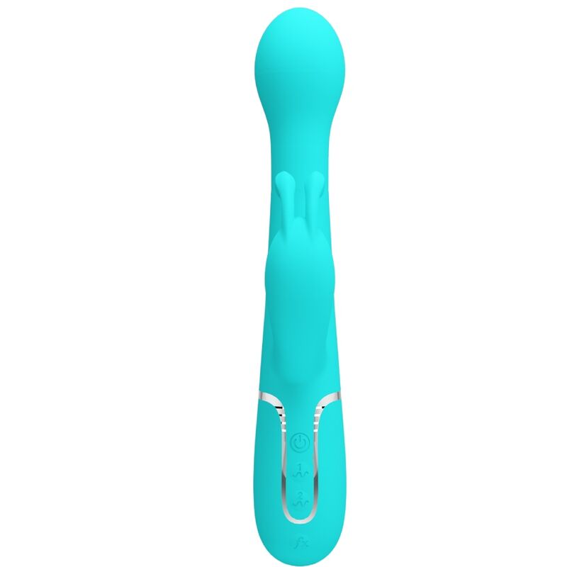 Vibromasseur Rabbit Dejon 3-en-1 Rotation Perles Rechargeable - Pretty Love