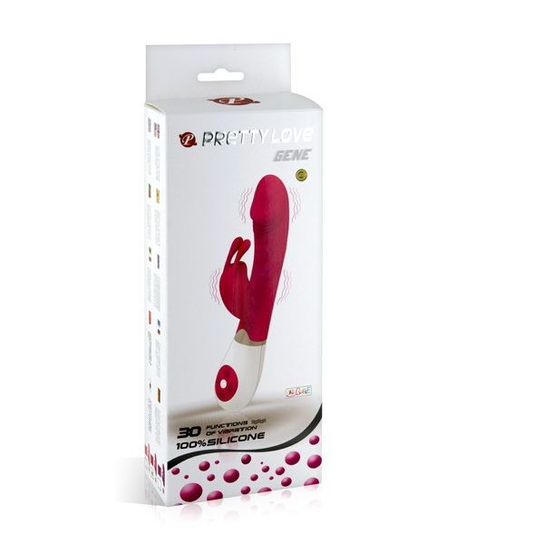 Vibromasseur Rabbit Double Stimulation 30 Modes Silicone Lilas - Pretty Love