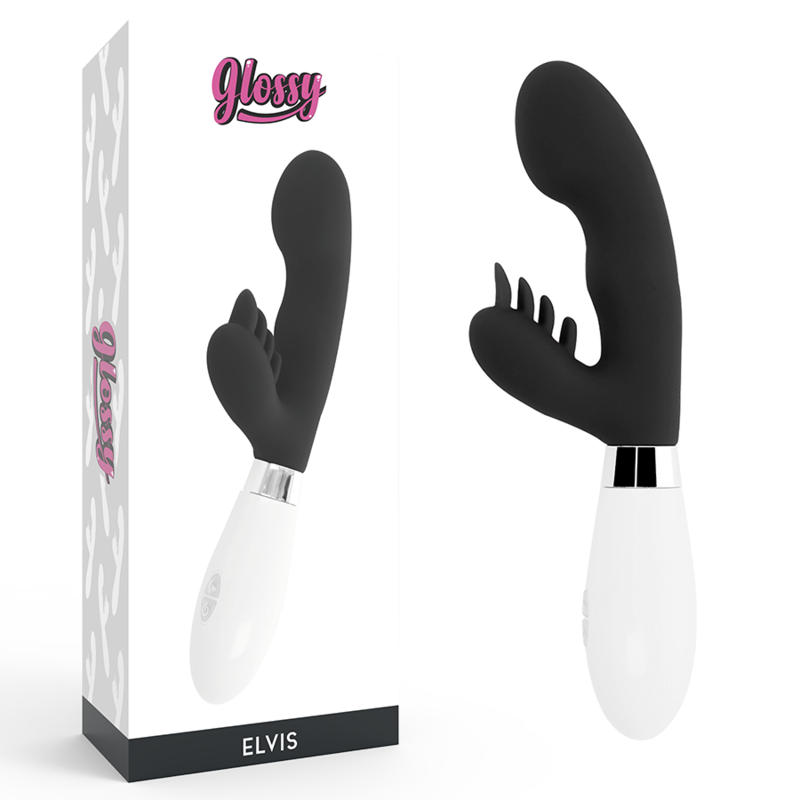 Vibromasseur Rabbit Elvis - 2 Moteurs 10 Modes Silicone - Glossy