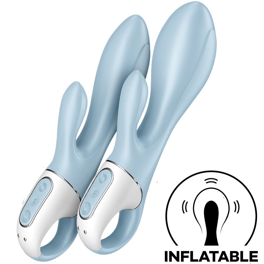 Vibromasseur Rabbit Gonflable Air Pump Bunny 1 Point G 12 Modes - Satisfyer