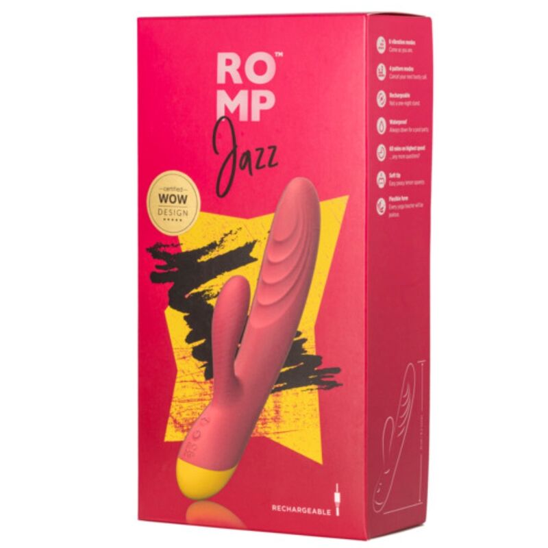 Vibromasseur Rabbit Jazz Double Stimulation Rechargeable - Romp