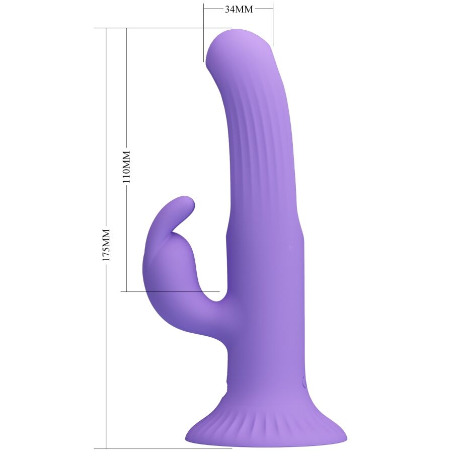 Vibromasseur Rabbit Killmoulis Fonction Langue 12 Modes Rechargeable - Pretty Love