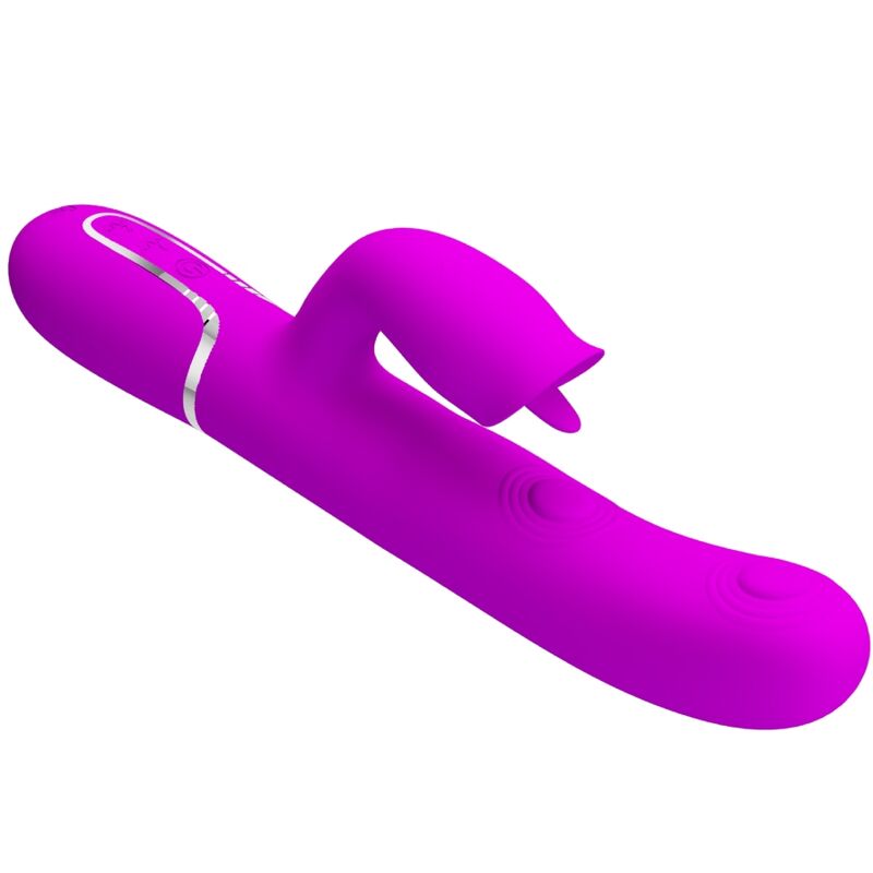 Vibromasseur Rabbit Langue Léchante 7 Vibrations 7 Léchages - Pretty Love