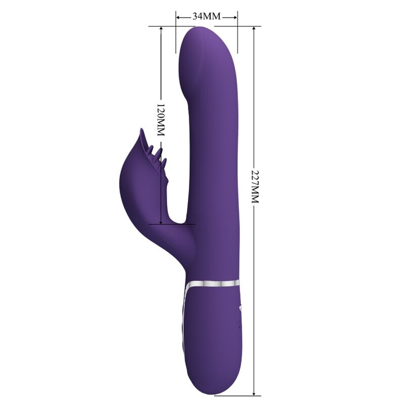 Vibromasseur Rabbit Perles Rotatives Stimulateur Clitoridien - Pretty Love