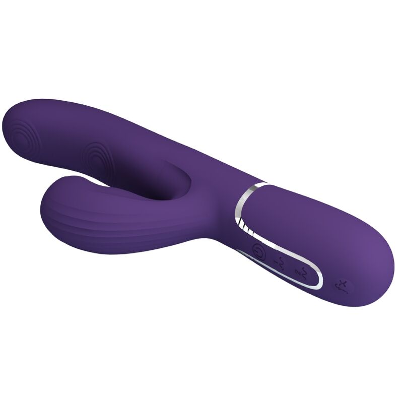 Vibromasseur Rabbit Perlita 3-en-1 Multifonction 7 Modes Rechargeable - Pretty Love