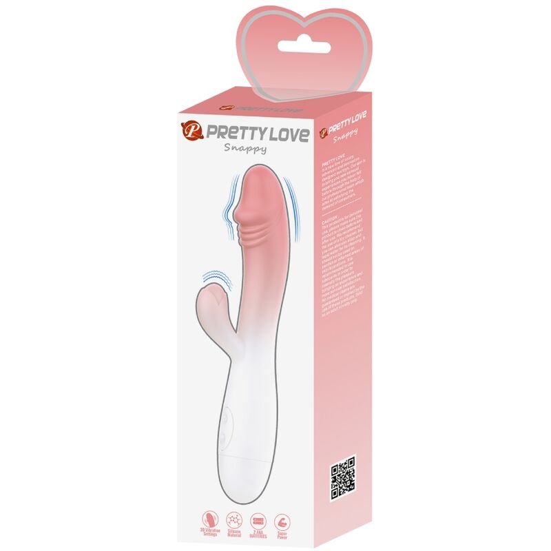 Vibromasseur Rabbit Snappy Double Stimulation 30 Vibrations - Pretty Love