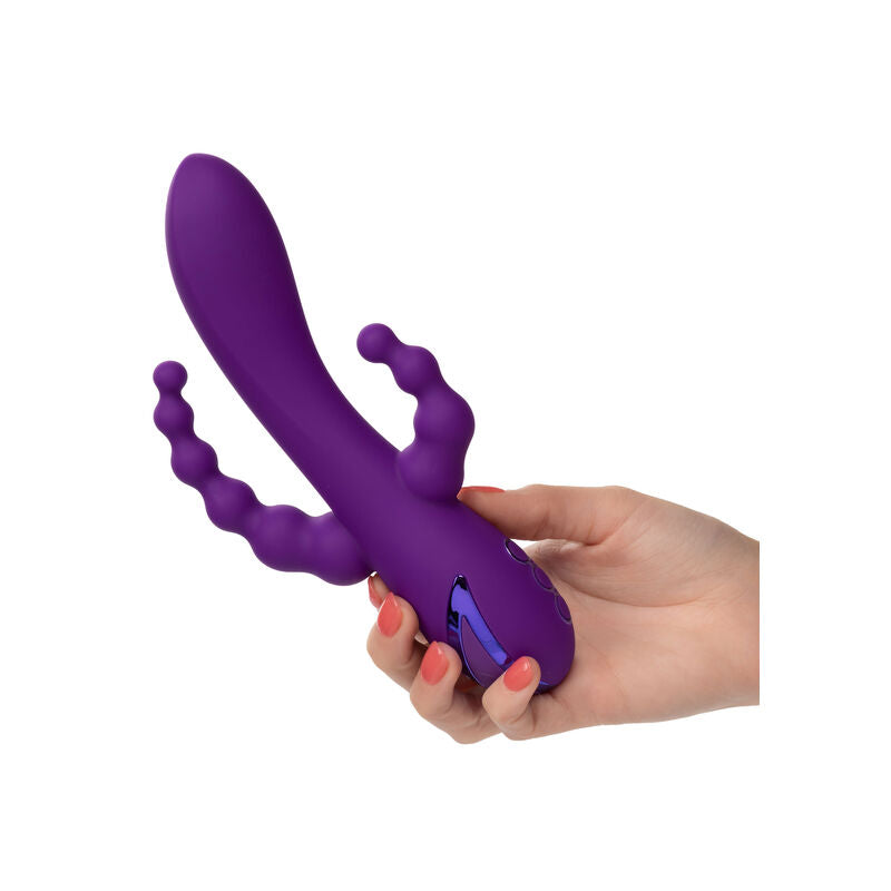 Vibromasseur Rabbit Triple Stimulation Long Beach Bootylicious Étanche - CalExotics