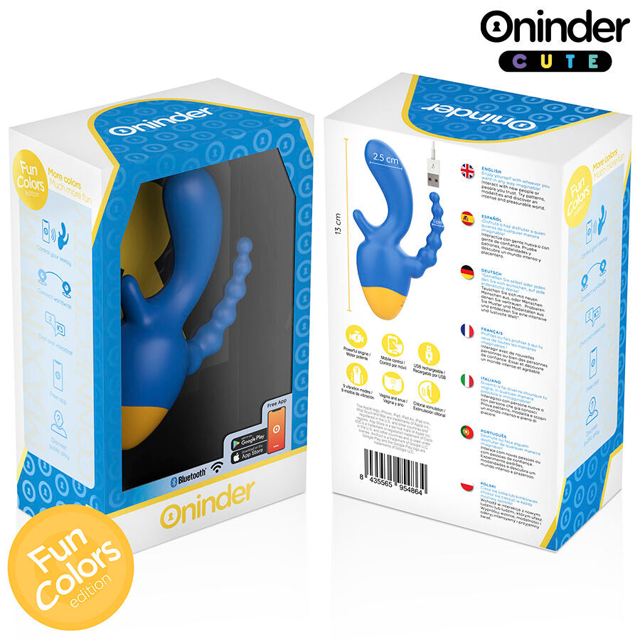 Vibromasseur Triple Stimulation Love 3 Some Connecté 9 Modes - Oninder