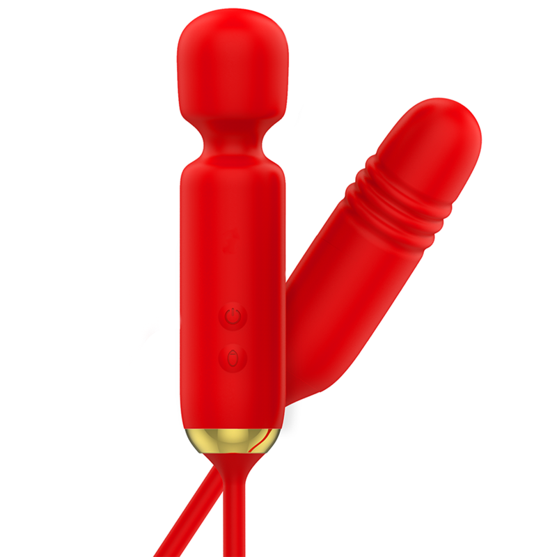 Vibromasseur Wand Double Plaisir Toscana Haut et Bas Rechargeable - Mia