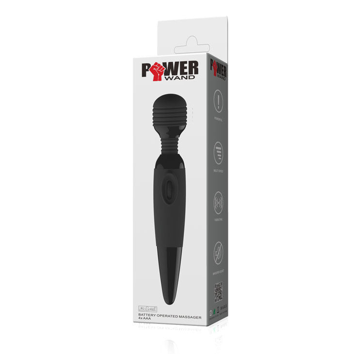 Vibromasseur Wand Power Compact Tête Flexible Striée Puissant - Baile