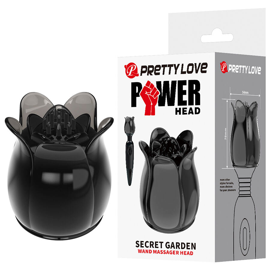 Wand de Massage Vibrant Secret Garden Tête Flexible Rechargeable - Pretty Love
