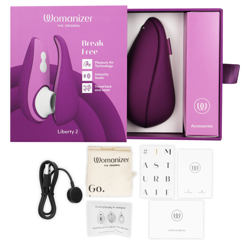 WOMANIZER - LIBERTY 2 STIMULATEUR DE CLITORIS ET ASPIRATION VERT CLAIR